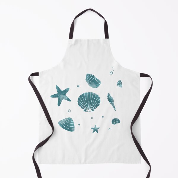 Item preview, Blue hand drawn seashells designed and sold by Aleksse.