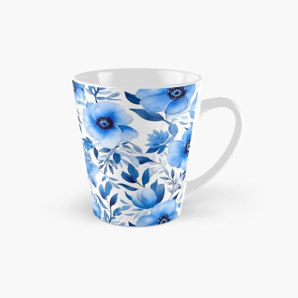 Item preview, Acuarela flores azules de patrones sin fisuras designed and sold by PatternStudios.