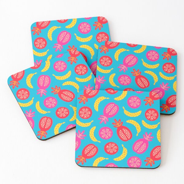 Item preview, TROPICAL FRUITS WITH LOTSA DOTS in Pop Art Brights - UnBlink Studio by Jackie Tahara designed and sold by Jackie Tahara of UnBlink Studio.