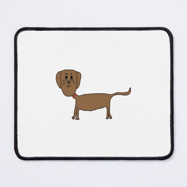 Item preview, Funny Weird Little Brown Dog Drawing designed and sold by SunnieCoast.