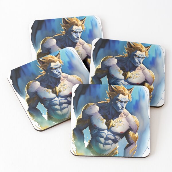 Item preview, Sexy Blue Gold Werewolf Man designed and sold by Erika V..