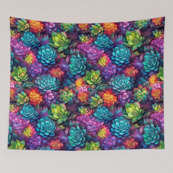 Item preview, Succulents and cacti pattern  designed and sold by BloodRubyz.