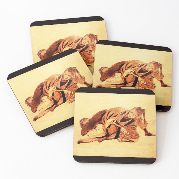 Item preview, Pyrography female brazilian jujitsu designed and sold by Monika Turemka.