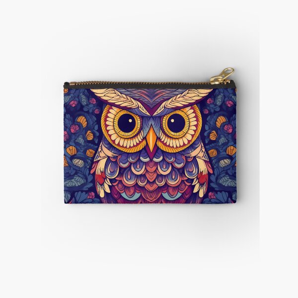 Item preview, Geometric Retro Owl Abstract Symmetrical Gem Color Palette designed and sold by SweetWhiskers.