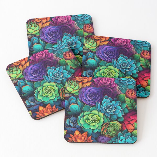 Item preview, Succulents and cacti pattern  designed and sold by BloodRubyz.