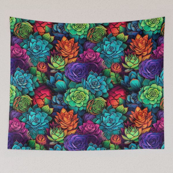 Item preview, Succulents and cacti pattern  designed and sold by BloodRubyz.