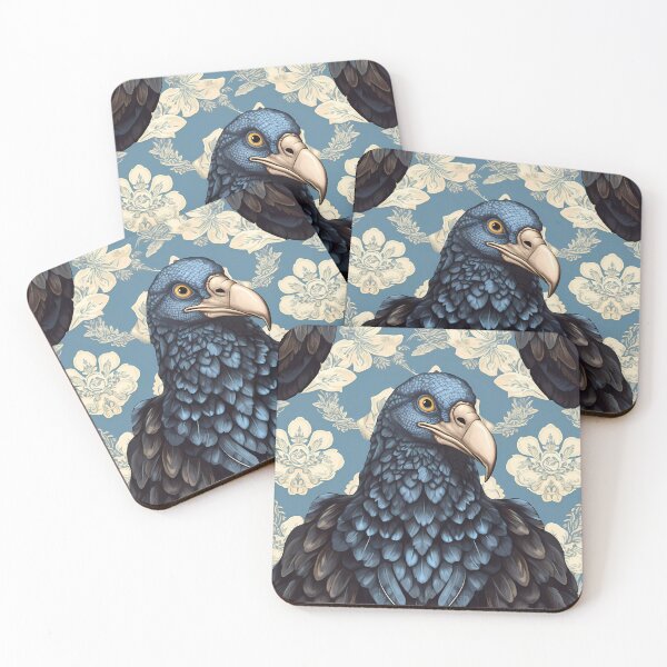 Item preview, Vulture Portrait Floral Backdrop designed and sold by SweetWhiskers.