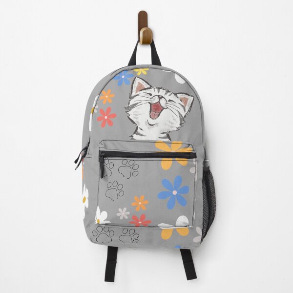 Item preview, Cute Kitty Laughing at Flowers designed and sold by deni7033.