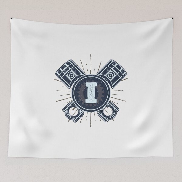 Item preview, Monogram I Vintage Car Pistons     designed and sold by simplymonogram.