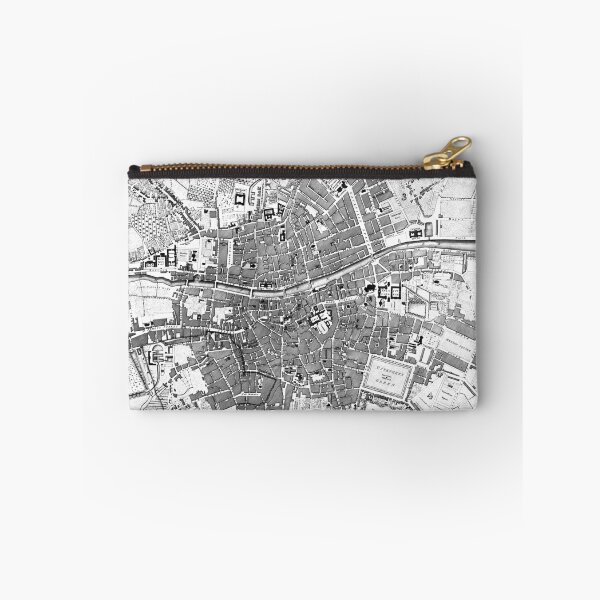 Item preview, Vintage Map of Dublin Ireland (1797) BW designed and sold by BravuraMedia.