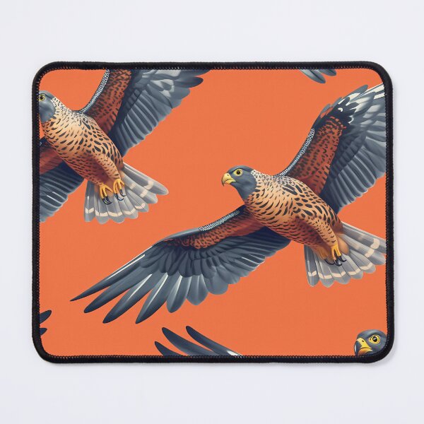 Item preview, Sparrow hawk on orange background designed and sold by SweetWhiskers.