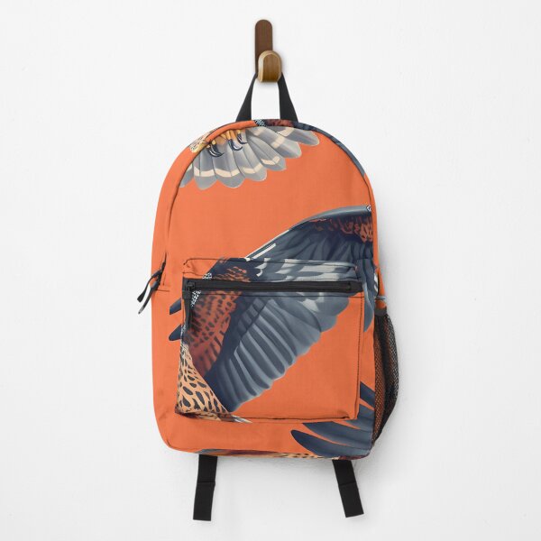 Item preview, Sparrow hawk on orange background designed and sold by SweetWhiskers.