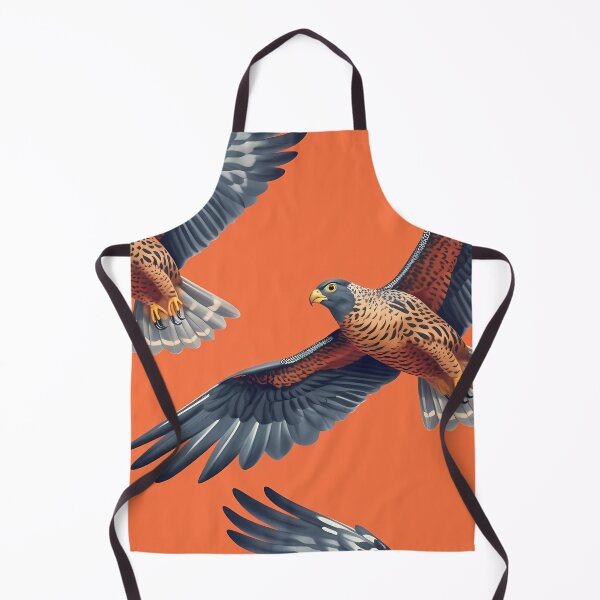 Item preview, Sparrow hawk on orange background designed and sold by SweetWhiskers.