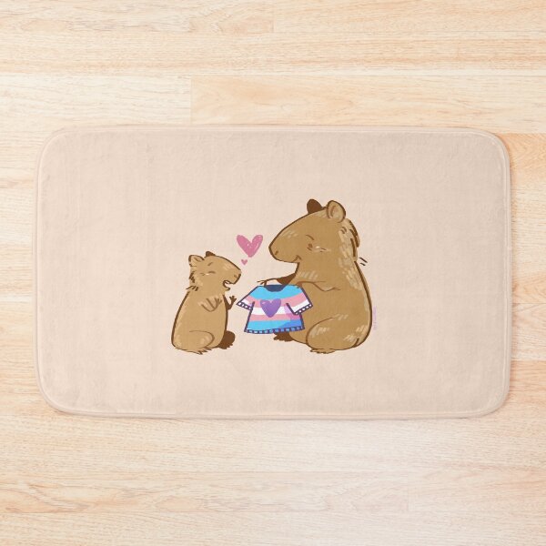Item preview, Capybara Spreading Pride: Empowering the Little One with a Pride Shirt designed and sold by LazyShery.