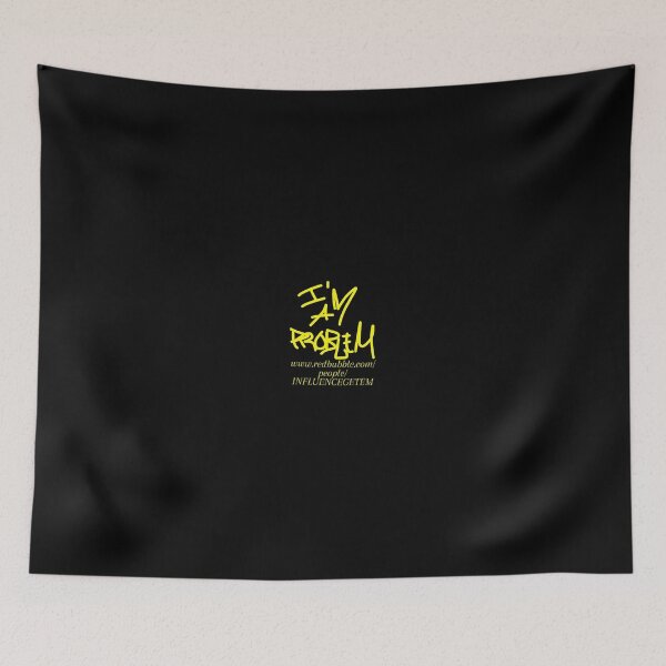 Item preview, I'M A PROBLEM BRAND BLACK AND YELLOW WITH WEBSITE INFO designed and sold by IMAPROBLEM BRAND CLOTHING BY INFLUENCE GETEM.