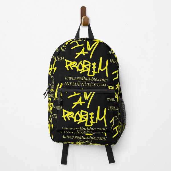 Item preview, I'M A PROBLEM BRAND BLACK AND YELLOW WITH WEBSITE INFO designed and sold by IMAPROBLEM BRAND CLOTHING BY INFLUENCE GETEM.