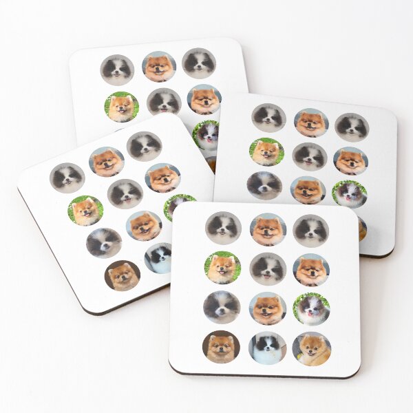 Item preview, Cute Pomeranian Puppies Faces - Buzz and Slinky designed and sold by phebejualoart.