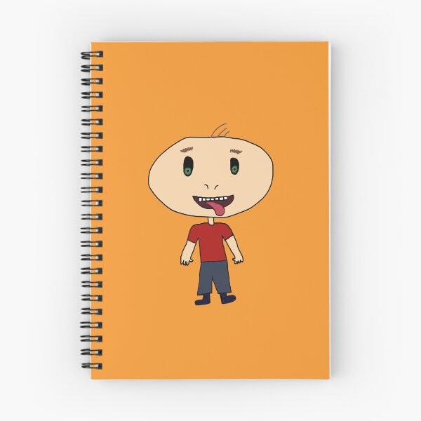 Item preview, Funny Bald Red Shirt Tongue Out Kid Drawing designed and sold by SunnieCoast.