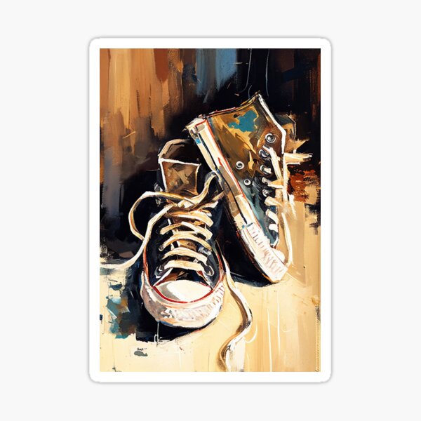 converse shoes painting