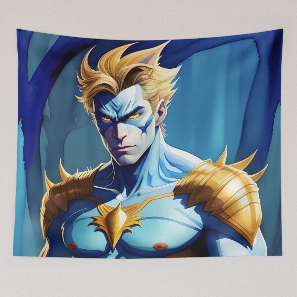 Item preview, Sexy Blue Gold Werewolf Man designed and sold by Erika V..
