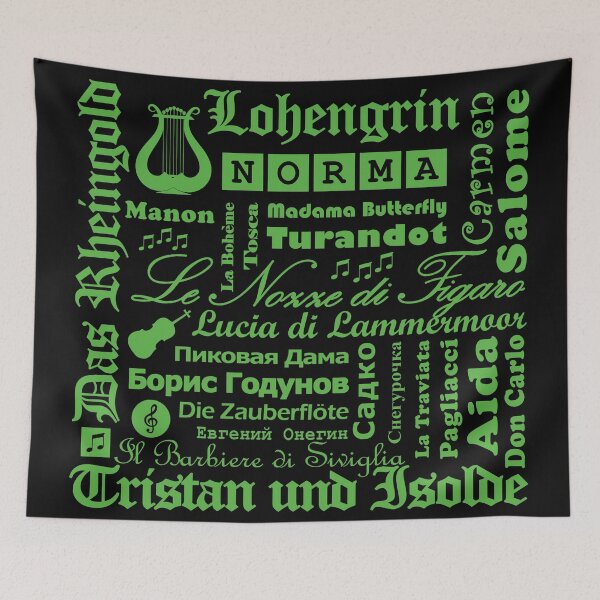 Item preview, Opera Collage Green designed and sold by i-cottagedesign.