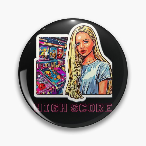 Item preview, HIGH SCORE: 90's ARCADE GIRL designed and sold by Takin-Thepiss.