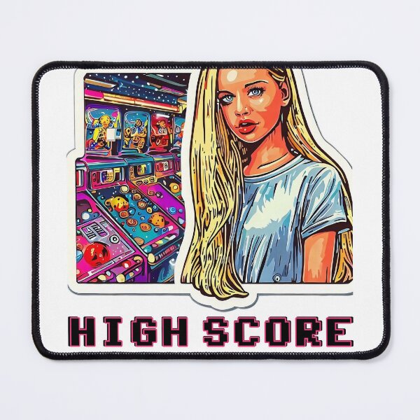 Item preview, HIGH SCORE: 90's ARCADE GIRL designed and sold by Takin-Thepiss.