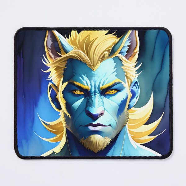 Item preview, Sexy Blue Gold Werewolf Man designed and sold by Erika V..