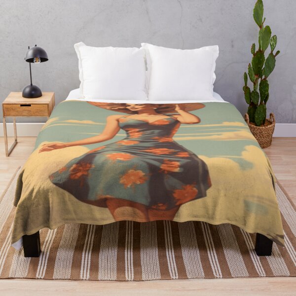 Item preview, A Pin Up Girl Walking on the Beach designed and sold by GoodOldVintage.