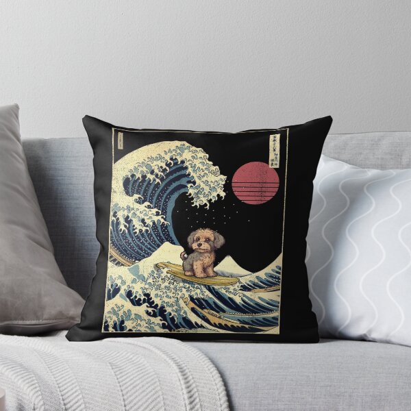 Item preview, Yorkiepoo Kanagawa Japanese Surfing Wave designed and sold by rafaeltto.