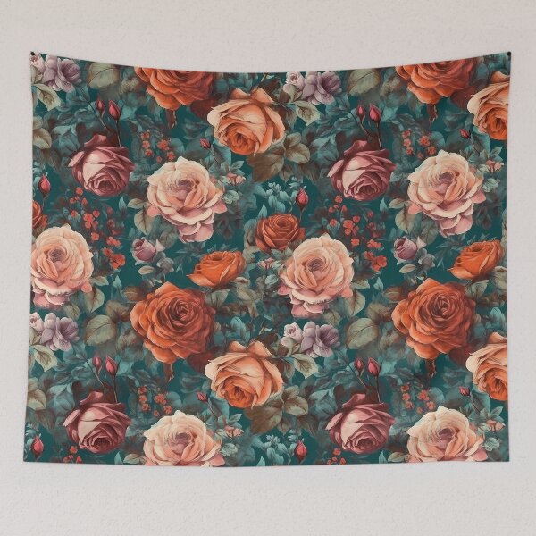 Item preview, Floral Symphony in Rose - Harmonious Dance of Petals and Stems designed and sold by mp0914.