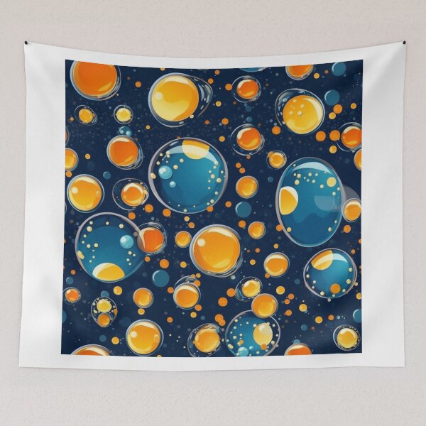 Item preview, "Dreamy Bubbles: Exploring a World of Colors in a Blue Ocean" designed and sold by SBD-Shop.