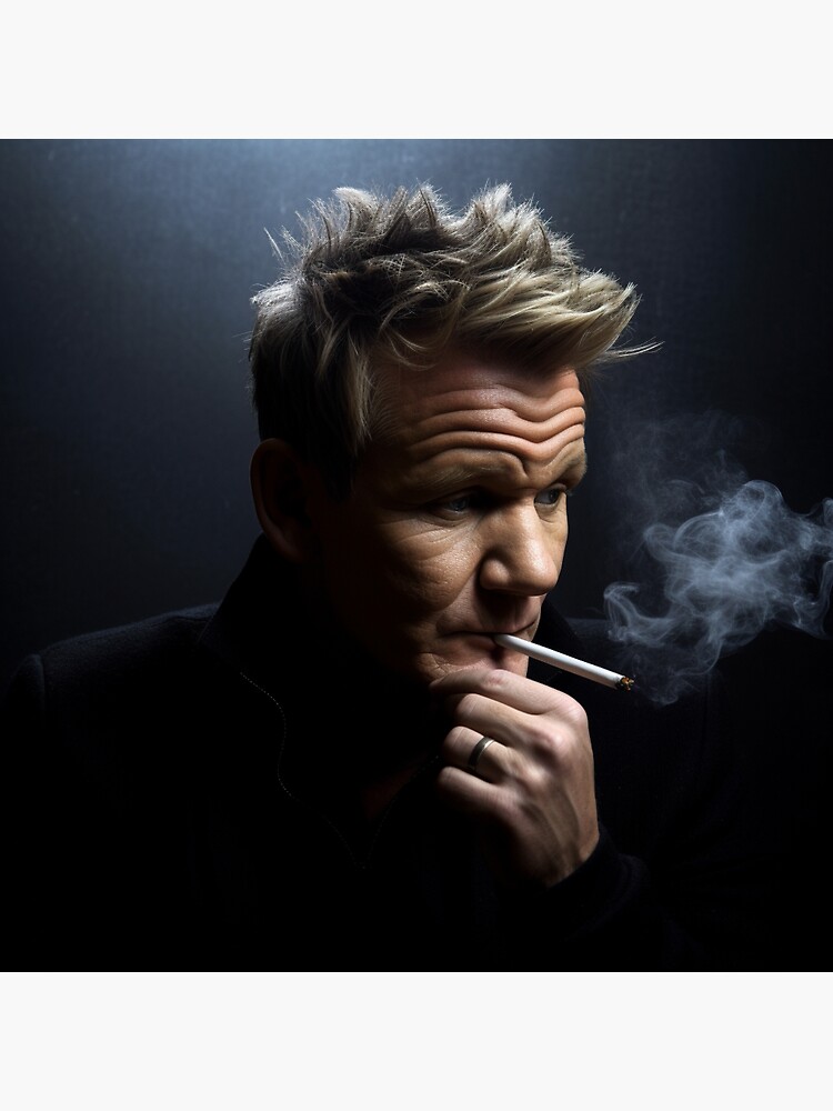 gordon ramsay with a massive knife Sticker for Sale by lsindhi21