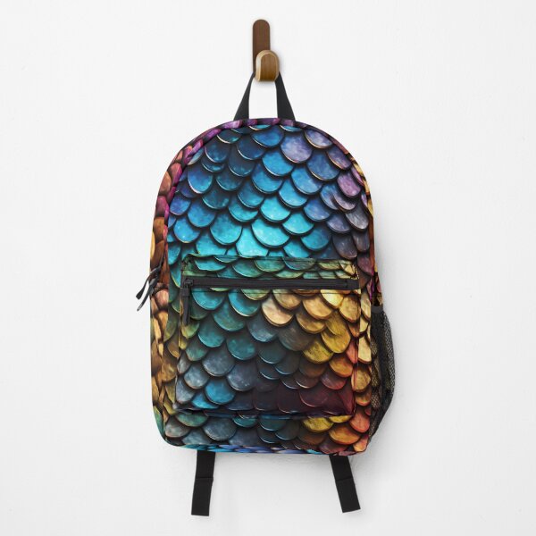 Item preview, Rainbow coloured Dragon scale design designed and sold by Nosy is Everything.