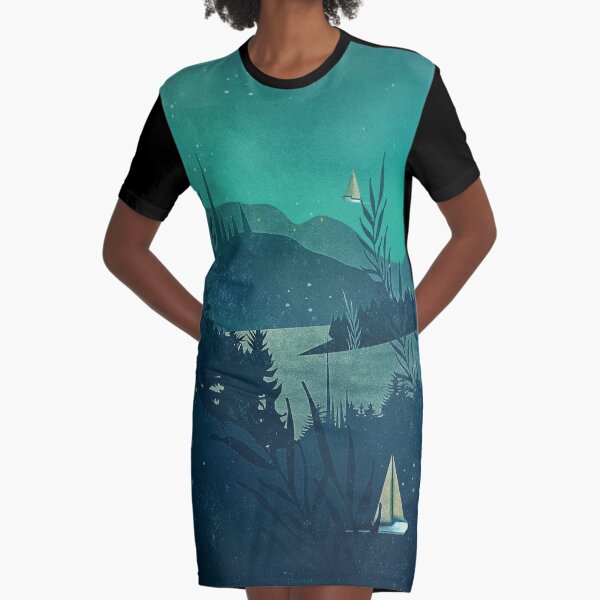 Beneath Barafundle Graphic T-Shirt Dress