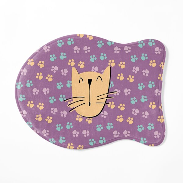 Cute Cat Trio With Hearts  Pet Mat for Sale by BrookndaleCraft