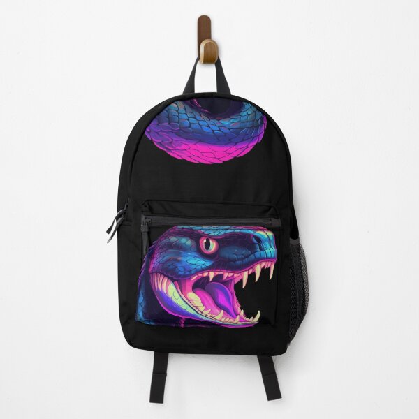 Item preview, Cobra snake in vaporwave style, vivid colors designed and sold by LilyBell6.