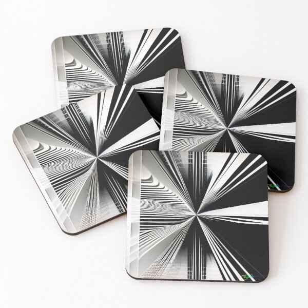 Item preview, Abstract Geometric Black and White 64 designed and sold by Benito Del Ray.