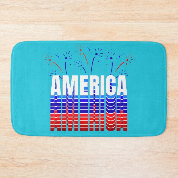 Item preview, America Text With Fireworks, Stacked America, July 4th designed and sold by Rroliver.