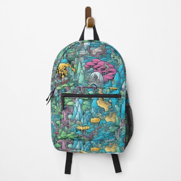 Item preview, Intricate Psychedelic Cartoon Drawing - Hyper-Detailed designed and sold by TileTango.