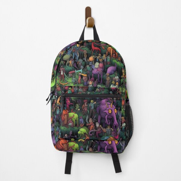 Item preview, Colorful and Weird Characters - Packed with Hidden Details Psychedelic designed and sold by TileTango.