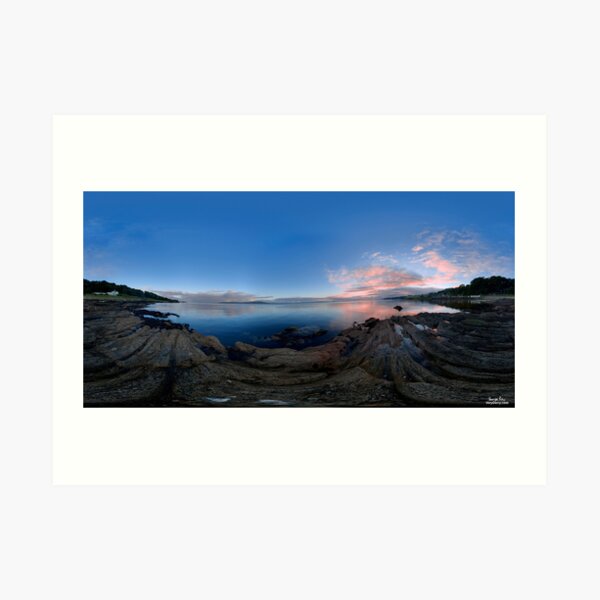 Dusk Shoreline near Moville, Donegal (Rectangular) Art Print