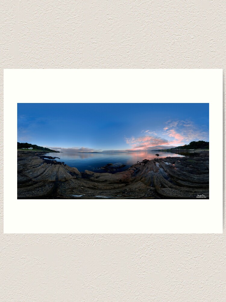 Alternate view of Dusk Shoreline near Moville, Donegal (Rectangular) Art Print