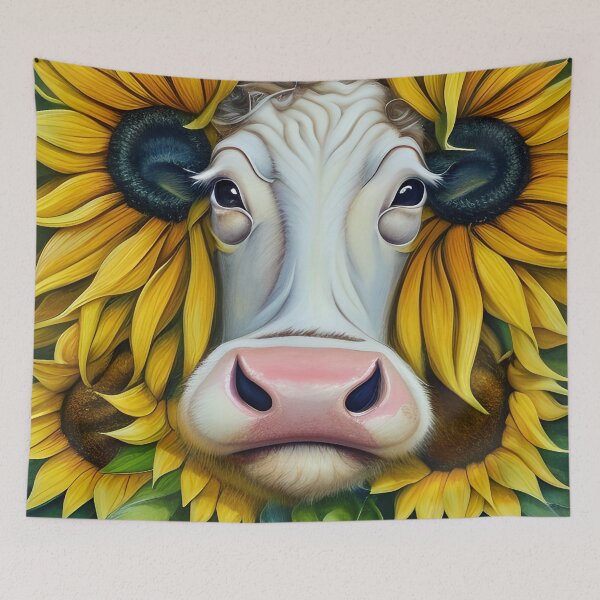 Item preview, Adorable Country Sunflower Cow  Digital designed and sold by purplesensation.