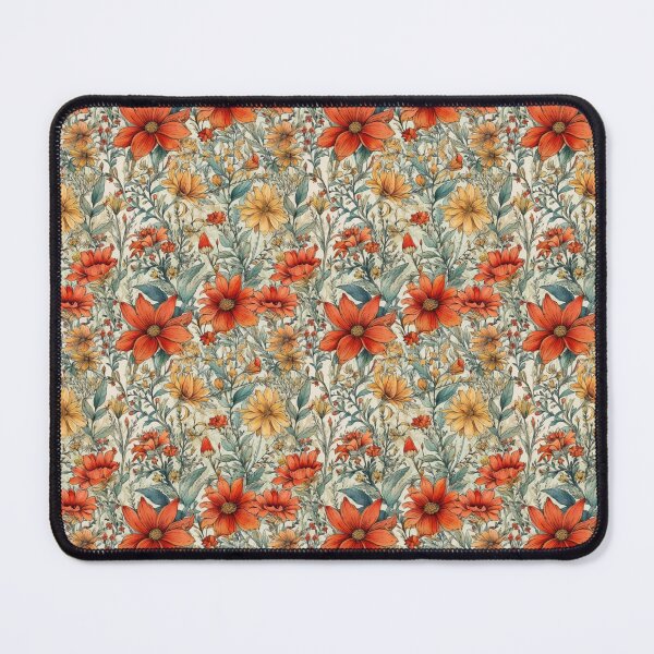 Item preview, Watercolor Flowers Red and Orange designed and sold by StylizedPattern.