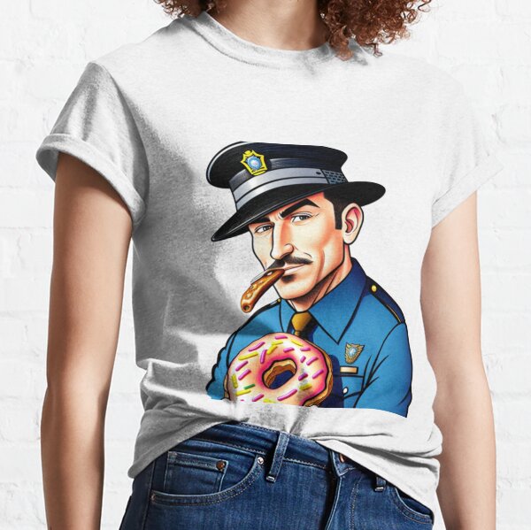 Donut Cop Funny I Love Donuts Police Officer Gifts' Men's T-Shirt