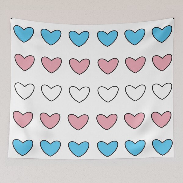 Item preview, Cute Transgender Pride Hearts designed and sold by therighttee1.
