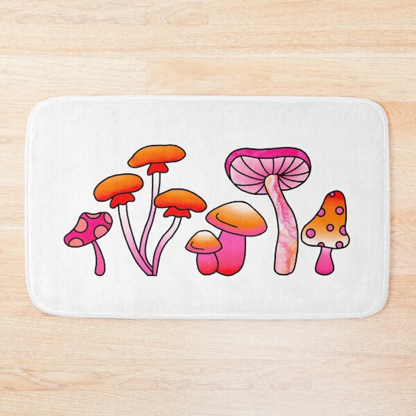 Item preview, Lesbian pride flag mushrooms designed and sold by Allie Rockhill.