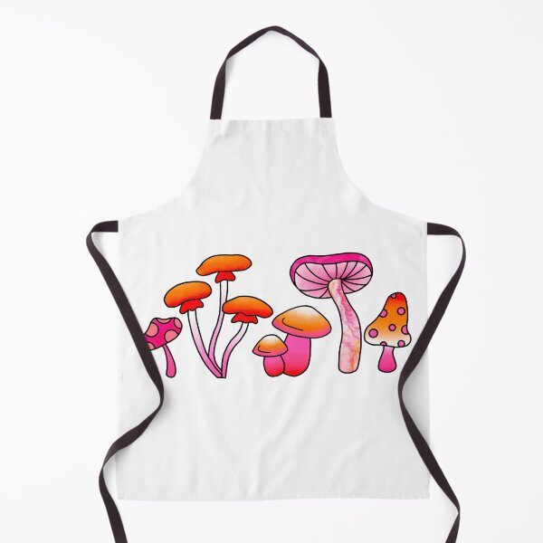 Item preview, Lesbian pride flag mushrooms designed and sold by Allie Rockhill.