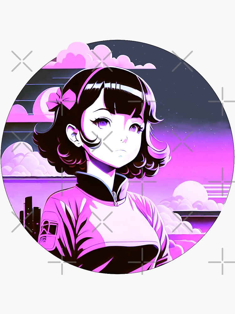 Kawaii Aesthetic Anime Girl Pastel Pink Blue Black Long Sleeve Top –  PeachyBaby